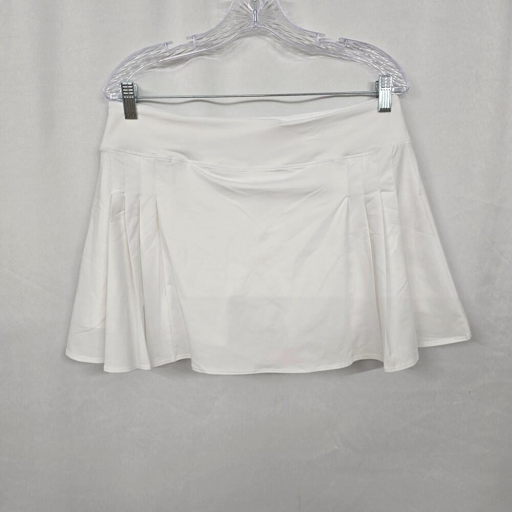 PCGAGA Tennis Skort Women's L White Cool Dry Mini Athletic NWOT